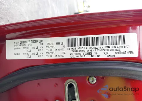 2014 Ram 1500 Tradesman z USA, uszkodzony, nr VIN 1C6RR6FT8ES100836